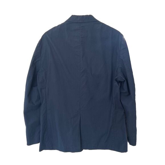 Polo Ralph Lauren Blazer Mens 44R Blue Pin Stripe Cotton Blend Three Button - Picture 2 of 12